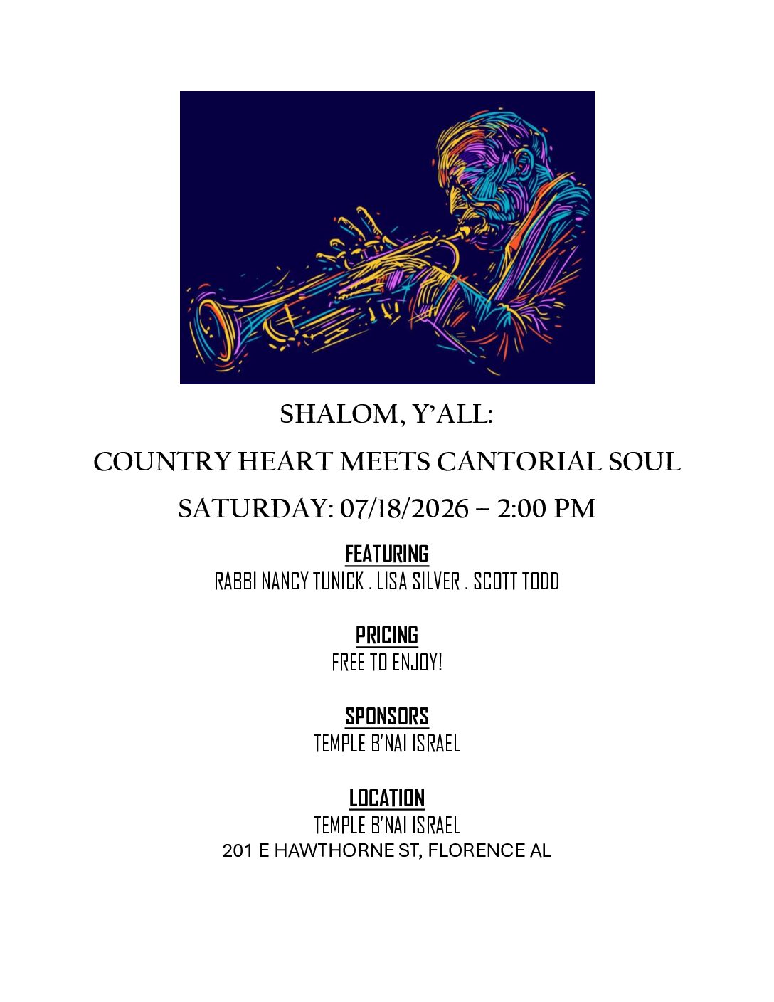 Shalom, Y’all: Country Heart Meets Cantorial Soul